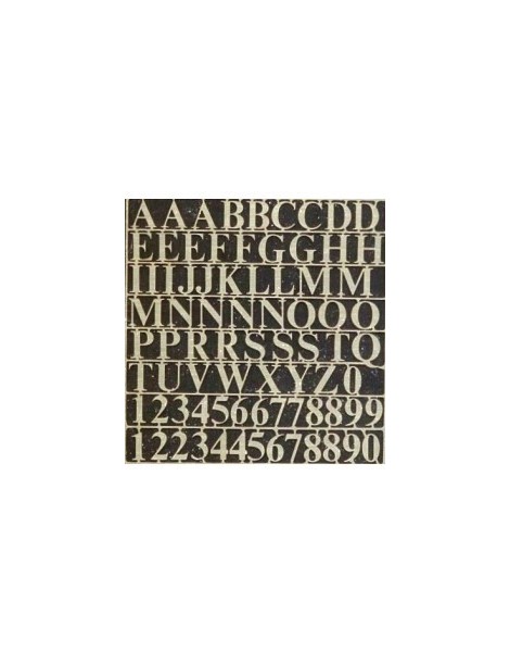 LETTERE E NUMERI OTTONE 10 MM