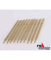 CANDELIERE PIATTO 2 FORI 40 MM (10 PZ.)