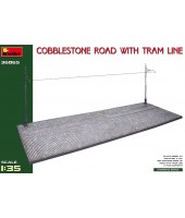 COBBLESTON ROAD WITH TRAM LINE